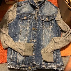 Carbon size M Jean and sweat shirt jacket with hood